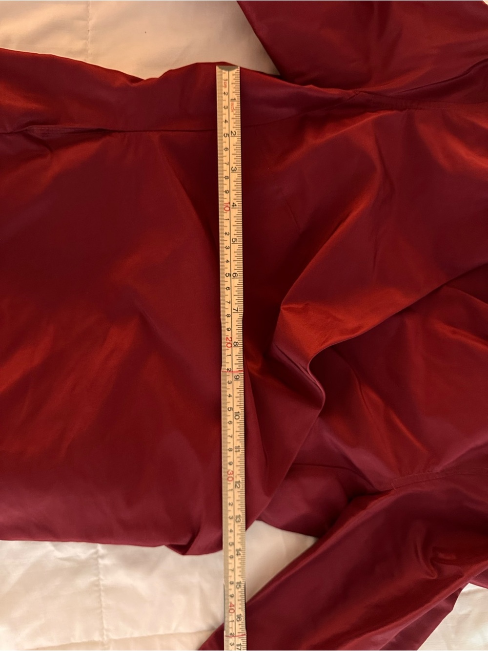 Ann Taylor Red Silk Wrap Blouse - Picture 5 of 8